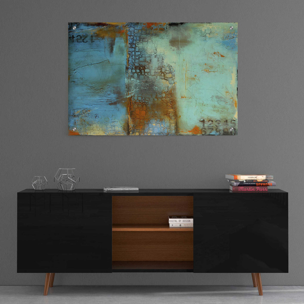 Epic Art 'Deja Blue' by Erin Ashley, Acrylic Wall Art,36x24