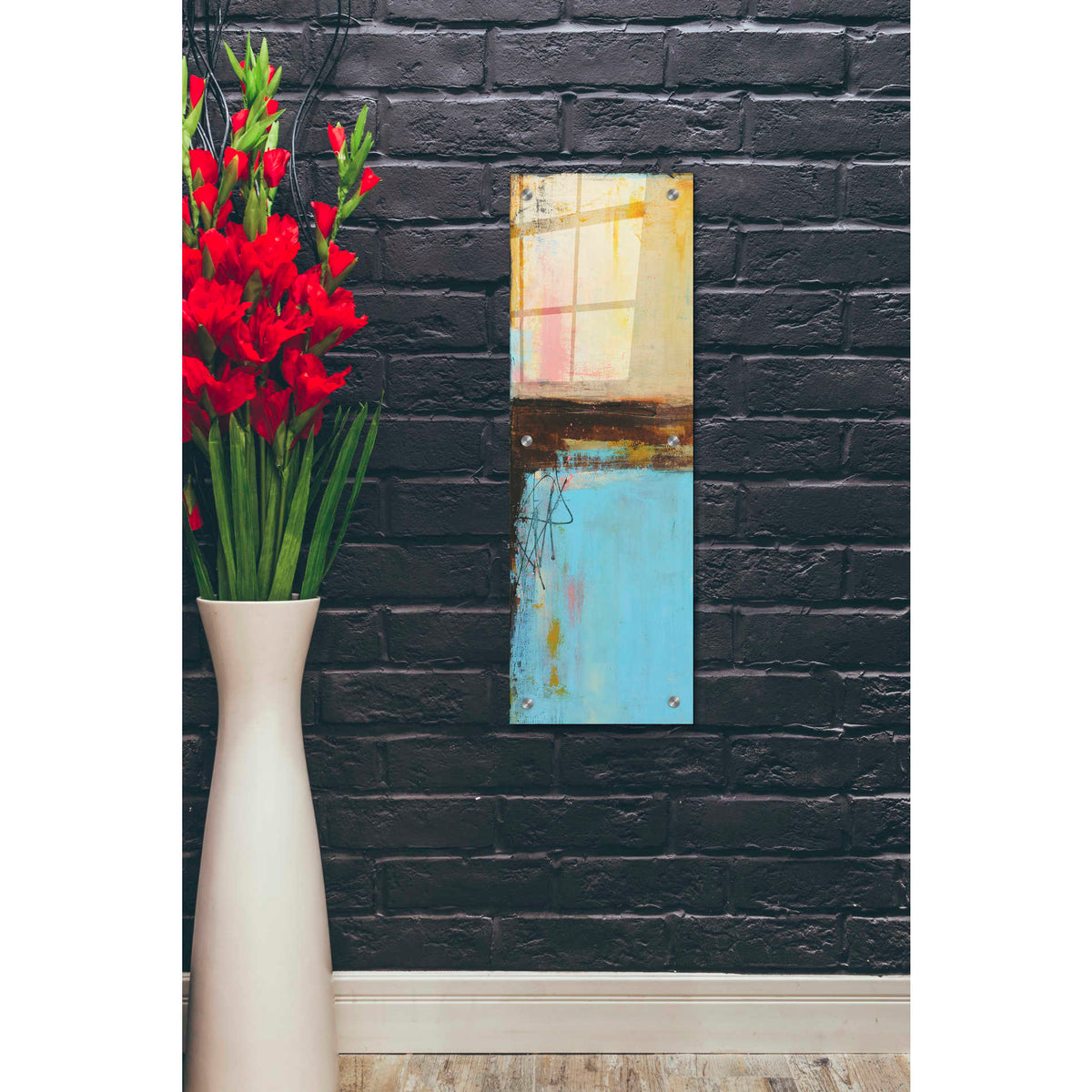 Epic Art 'Dockside 37 I' by Erin Ashley, Acrylic Glass Wall Art,12x36