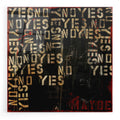 Epic Art 'Yes, No, Maybe' by Erin Ashley, Acrylic Wall Art