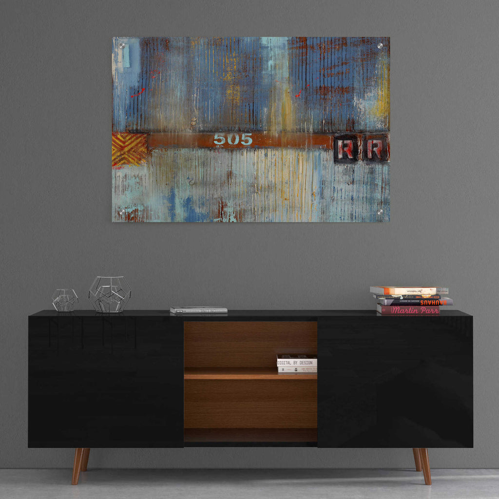 Epic Art 'Crossing the Tracks I' by Erin Ashley, Acrylic Wall Art,36x24