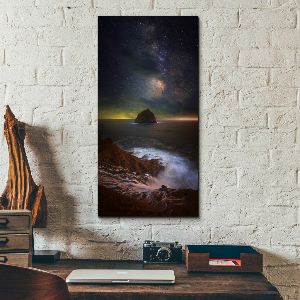 Epic Art 'Kiwanda Skies' by Darren White, Acrylic Glass Wall Art,12x24
