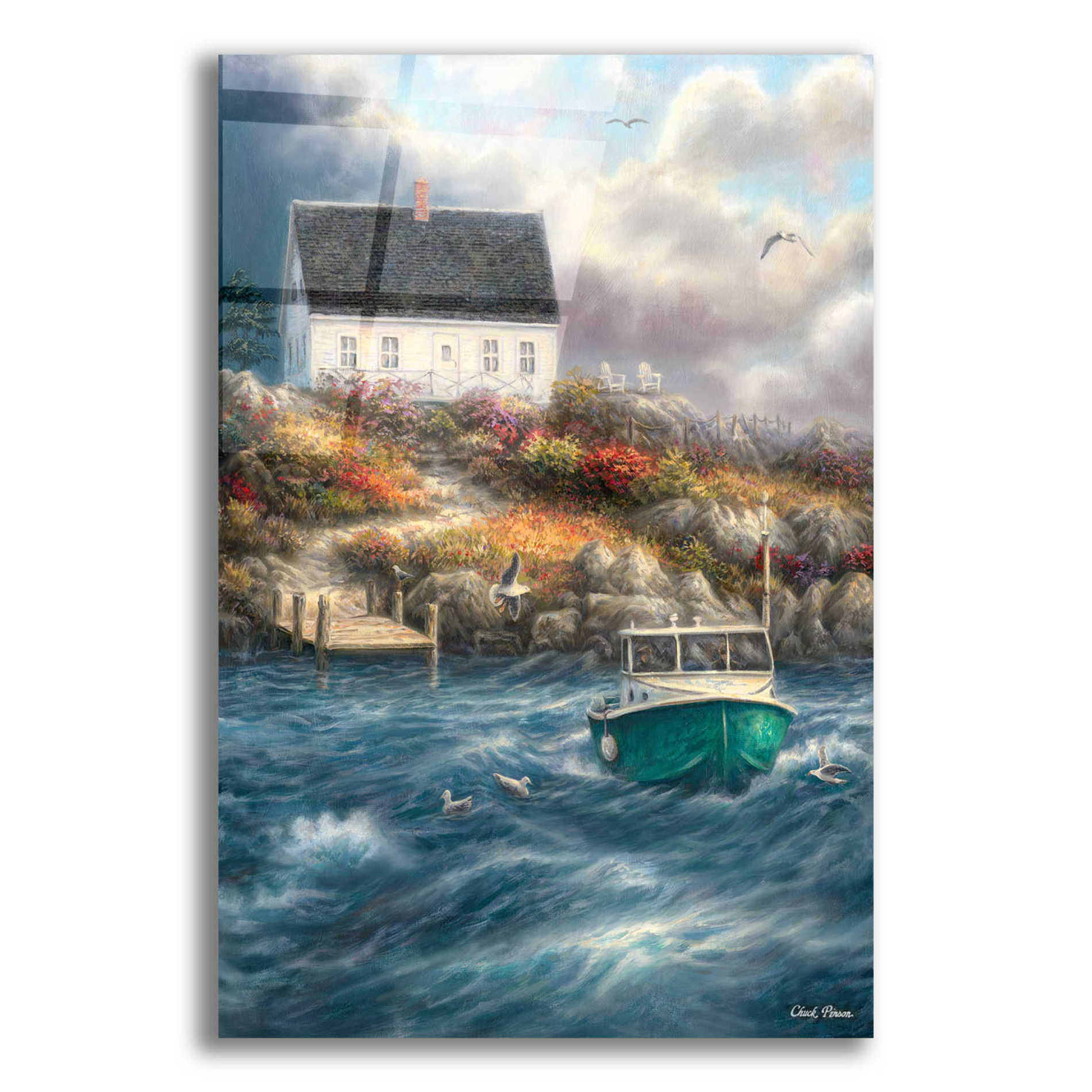 Epic Art 'Cape Cod Afternoon' by Chuck Pinson, Acrylic Glass Wall Art,12x16