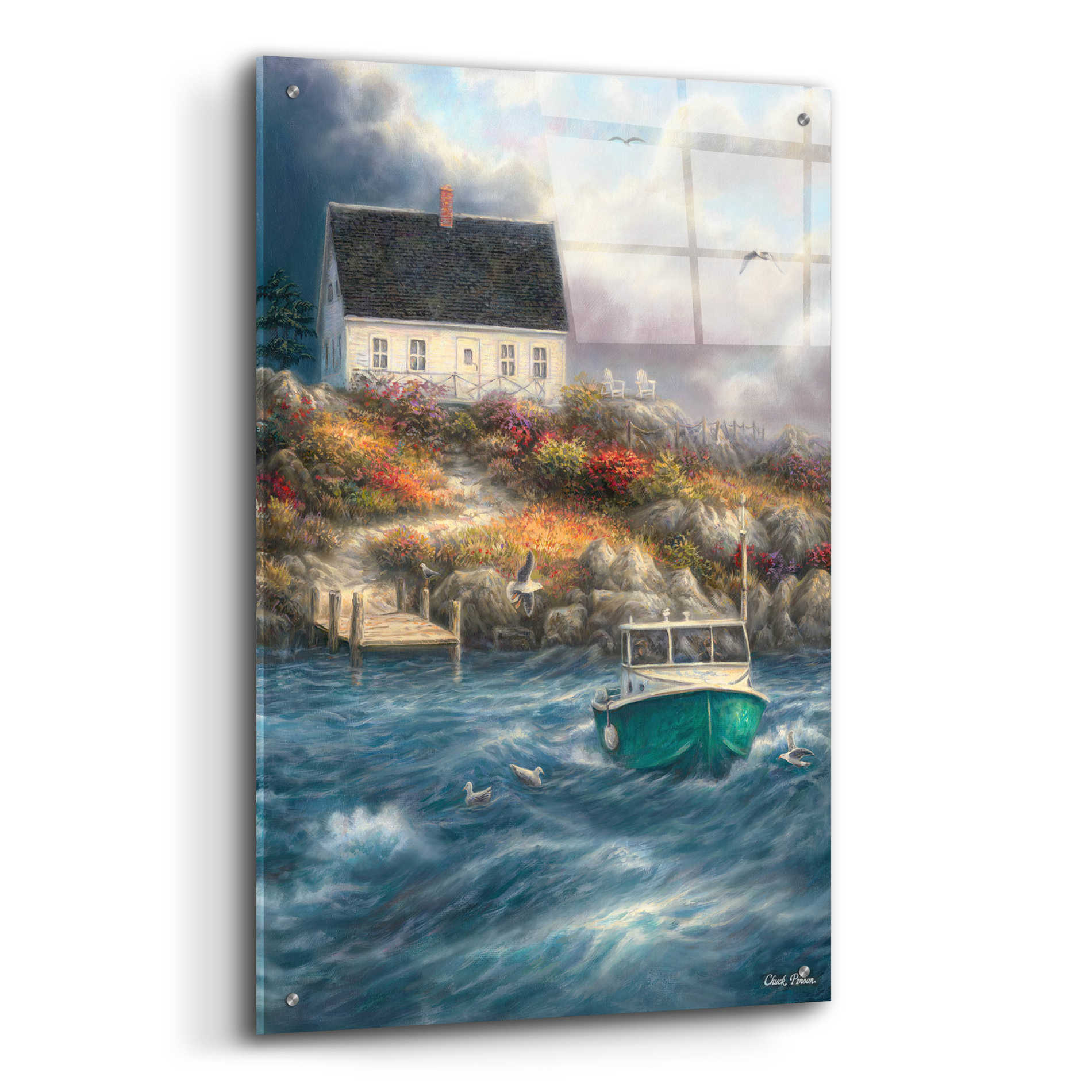 Epic Art 'Cape Cod Afternoon' by Chuck Pinson, Acrylic Glass Wall Art,24x36