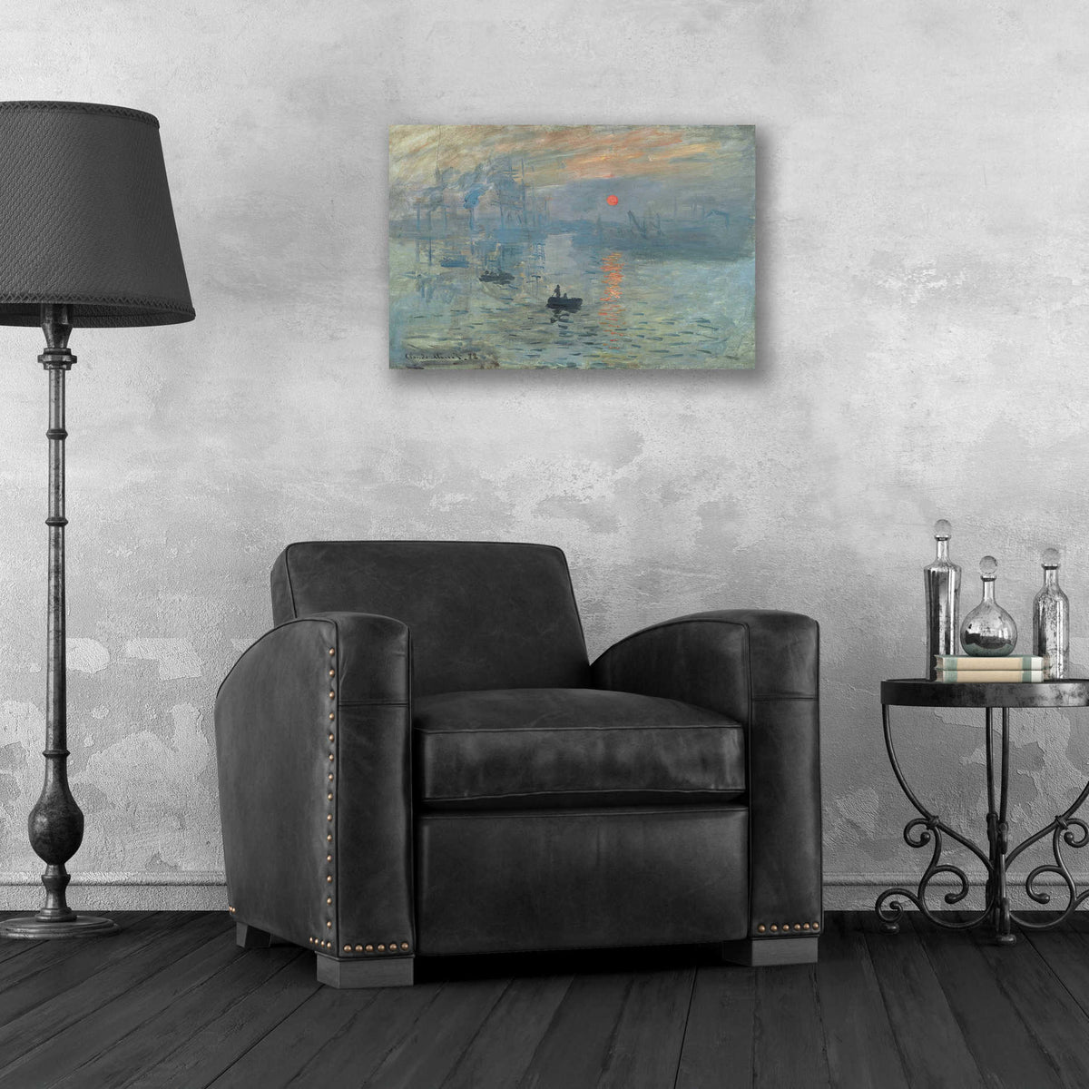 Epic Art 'Impression, Sunrise' by Claude Monet, Acrylic Glass Wall Art,24x16