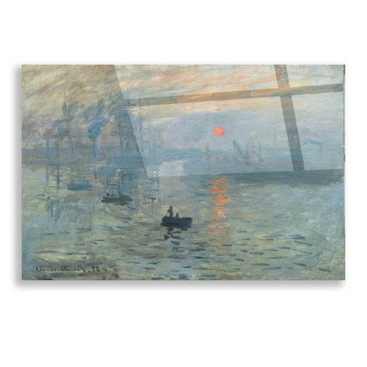 Epic Art 'Impression, Sunrise' by Claude Monet, Acrylic Glass Wall Art