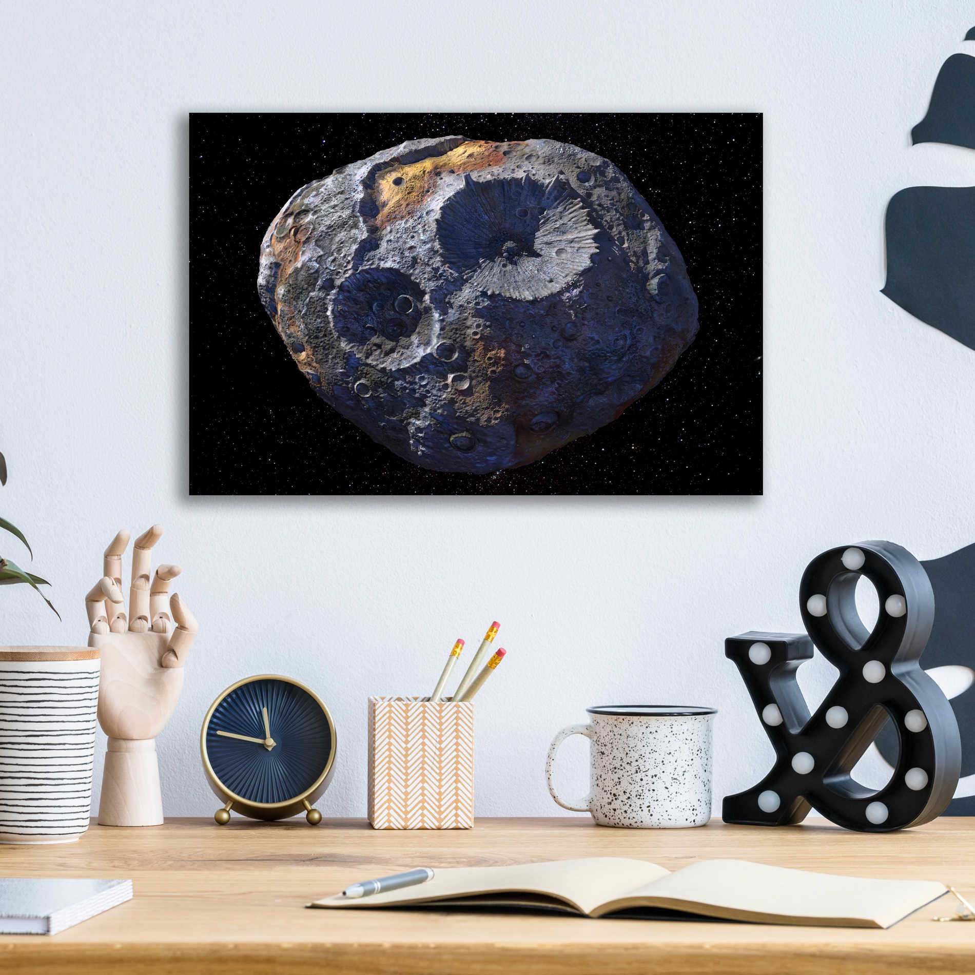 Epic Art 'Asteroid,' Acrylic Glass Wall Art,16x12