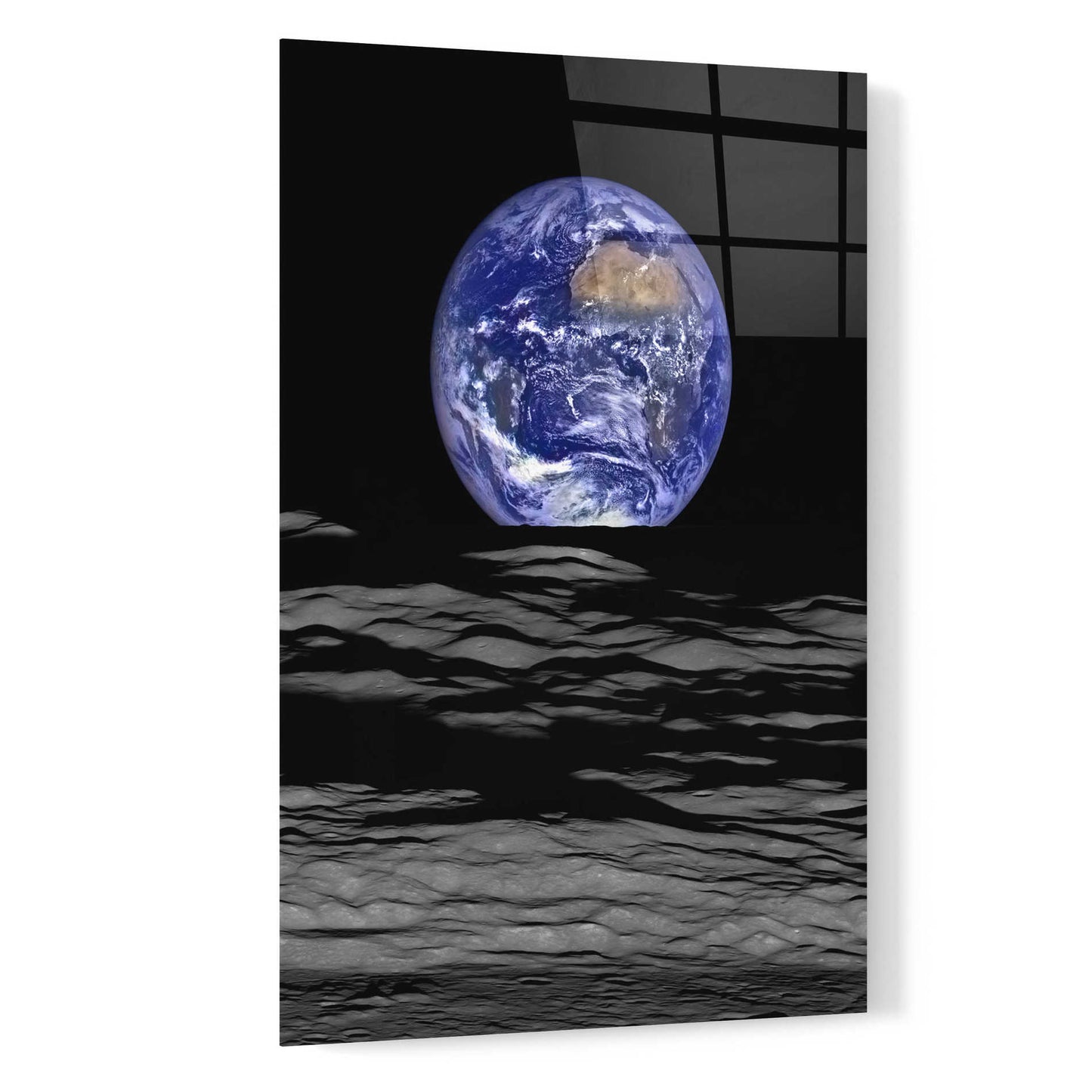 Epic Art 'Earth from Moon,' Acrylic Glass Wall Art,16x24