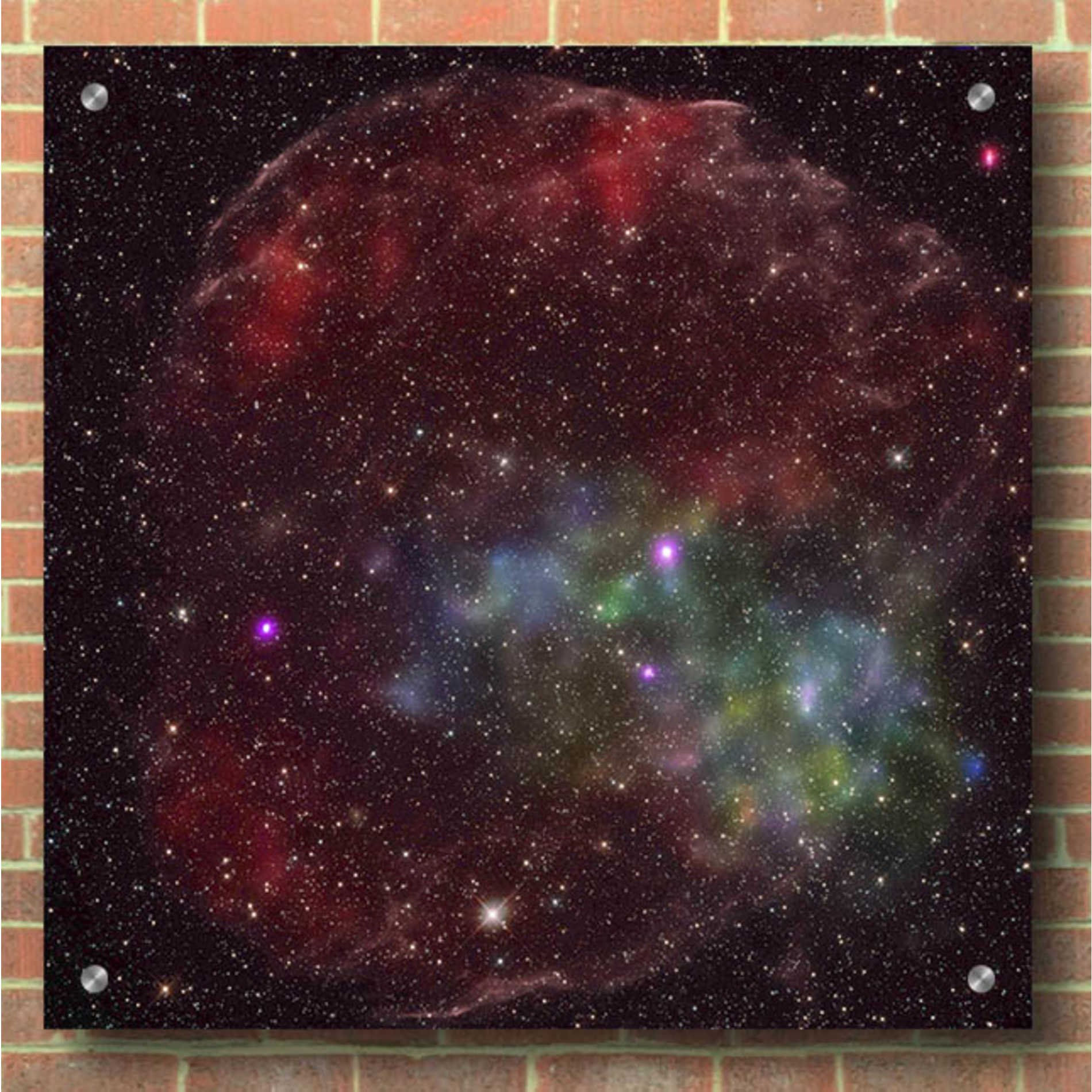 Epic Art 'DEM L238 Supernova,' Acrylic Glass Wall Art,36x36