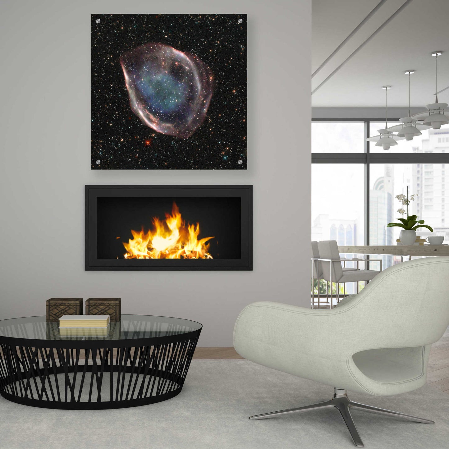 Epic Art 'Dem L71 Supernova,' Acrylic Glass Wall Art,36x36