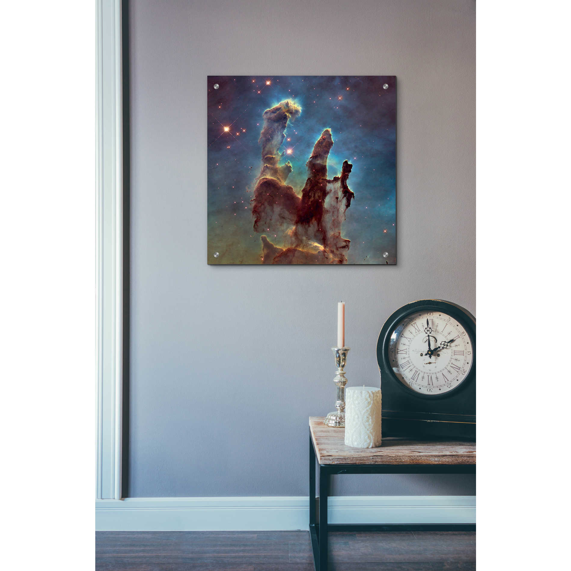 Epic Art 'Eagle Nebula,' Acrylic Glass Wall Art,24x24