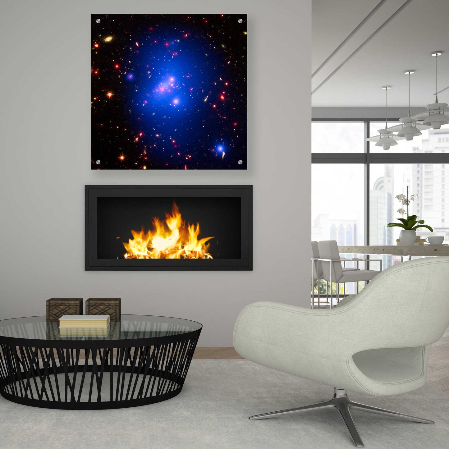 Epic Art 'Galaxy Cluster IDCS J1426,' Acrylic Glass Wall Art,36x36