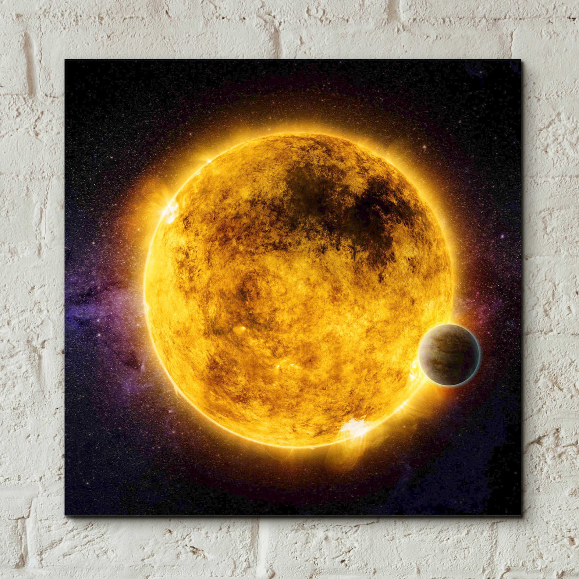Epic Art 'Older Sun-Like Star,' Acrylic Glass Wall Art,12x12