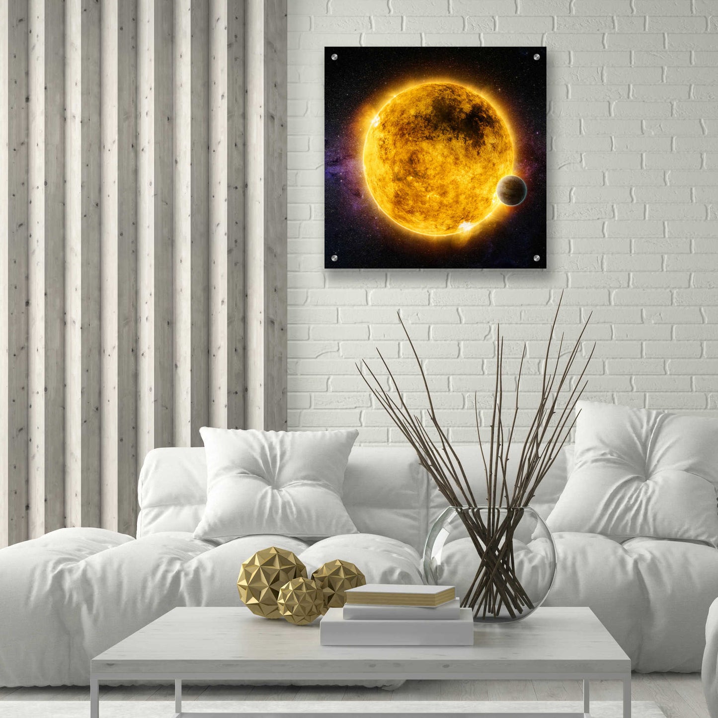 Epic Art 'Older Sun-Like Star,' Acrylic Glass Wall Art,24x24