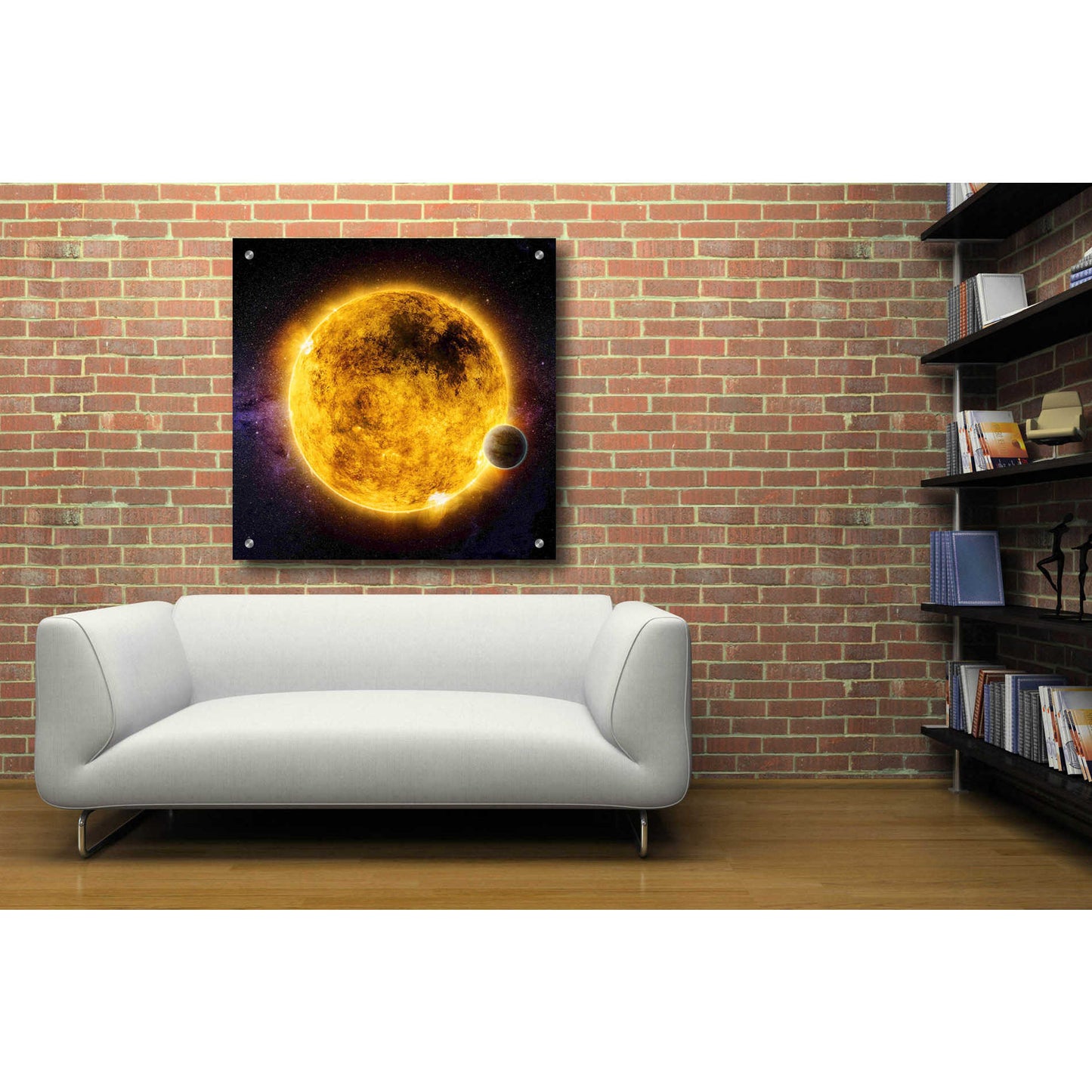 Epic Art 'Older Sun-Like Star,' Acrylic Glass Wall Art,36x36