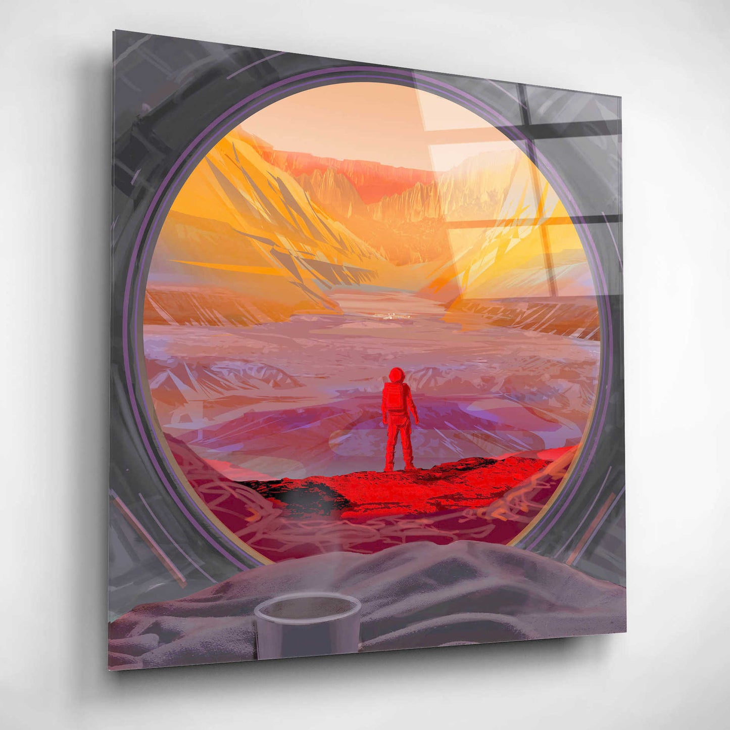 Epic Art 'On Mars,' Acrylic Glass Wall Art,12x12