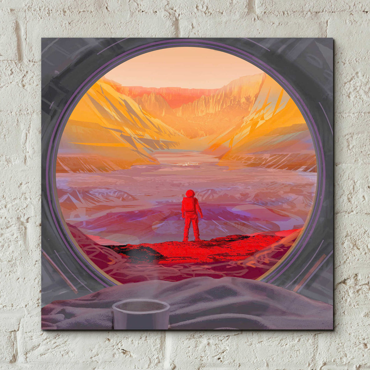 Epic Art 'On Mars,' Acrylic Glass Wall Art,12x12