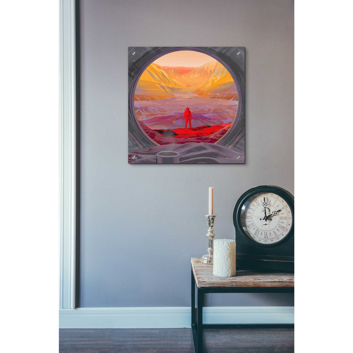 Epic Art 'On Mars,' Acrylic Glass Wall Art,24x24