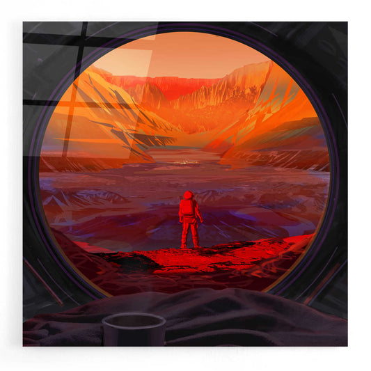 Epic Art 'On Mars,' Acrylic Glass Wall Art