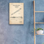 Epic Art 'Drumsticks, 1964 Blueprint Patent Parchment,' Acrylic Glass Wall Art,16x24