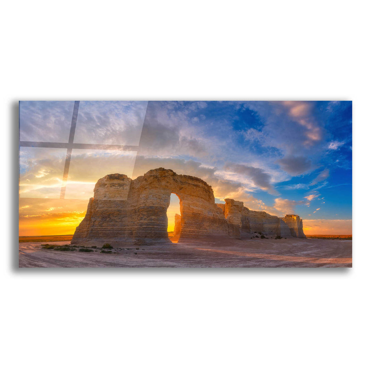 Epic Art 'Kansas Gold' by Darren White, Acrylic Glass Wall Art