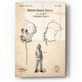 Epic Art 'Fireman's Mask Blueprint Patent Parchment,' Acrylic Glass Wall Art