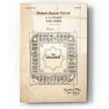 Epic Art 'Game Board Blueprint Patent Parchment,' Acrylic Glass Wall Art