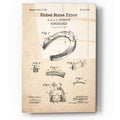 Epic Art 'Horseshoe Blueprint Patent Parchment,' Acrylic Glass Wall Art