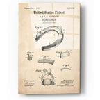 Epic Art 'Horseshoe Blueprint Patent Parchment,' Acrylic Glass Wall Art