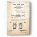 Epic Art 'Carpenter's Level Blueprint Patent Parchment,' Acrylic Glass Wall Art