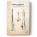 Epic Art 'Night Stick Blueprint Patent Parchment,' Acrylic Glass Wall Art