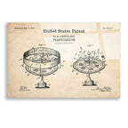 Epic Art 'Planetarium Blueprint Patent Parchment,' Acrylic Glass Wall Art,24x16