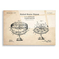 Epic Art 'Planetarium Blueprint Patent Parchment,' Acrylic Glass Wall Art,16x12