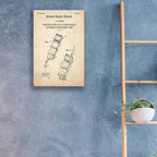 Epic Art 'Portable Phone Unit Blueprint Patent Parchment,' Acrylic Glass Wall Art,16x24