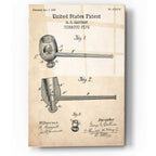 Epic Art 'Tobacco Pipe Blueprint Patent Parchment,' Acrylic Glass Wall Art