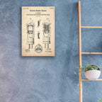 Epic Art 'Vacuum tube Blueprint Patent Parchment,' Acrylic Glass Wall Art,16x24