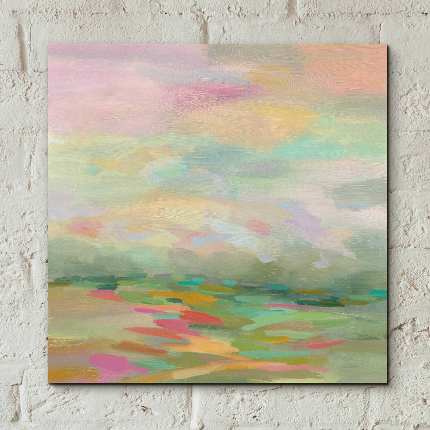 Epic Art 'Pastel Fields' by Silvia Vassileva, Acrylic Glass Wall Art,12x12