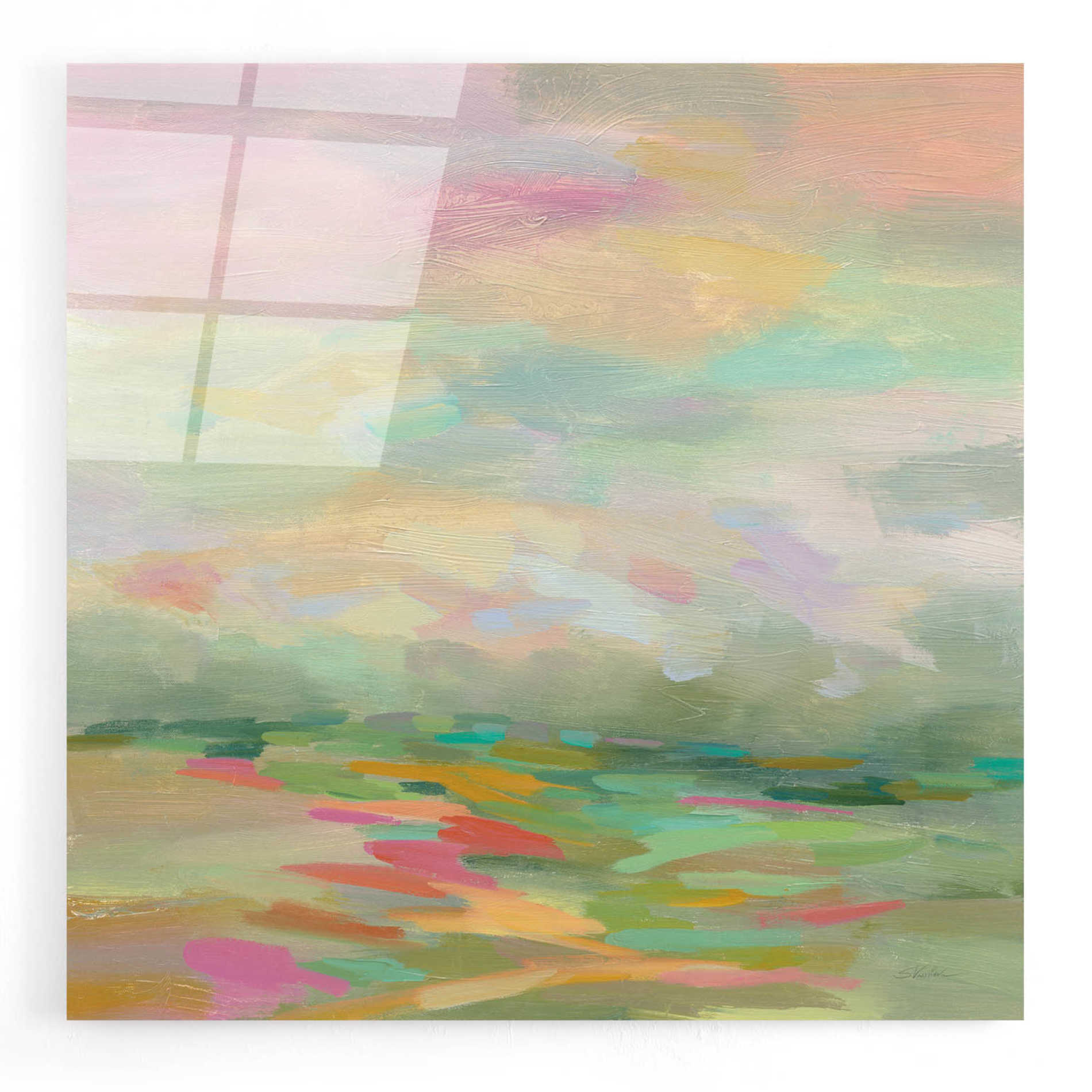 Epic Art 'Pastel Fields' by Silvia Vassileva, Acrylic Glass Wall Art,12x12