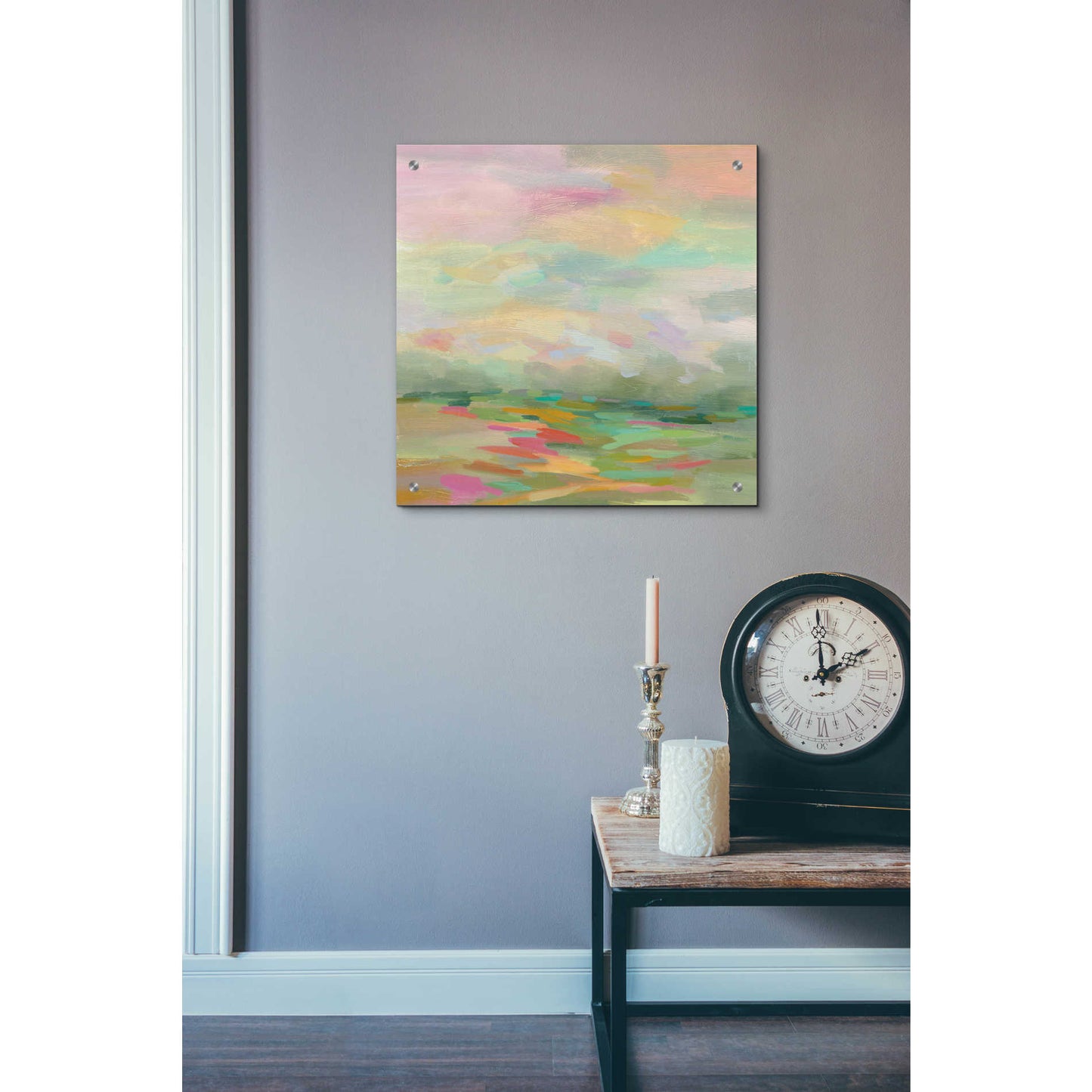 Epic Art 'Pastel Fields' by Silvia Vassileva, Acrylic Glass Wall Art,24x24