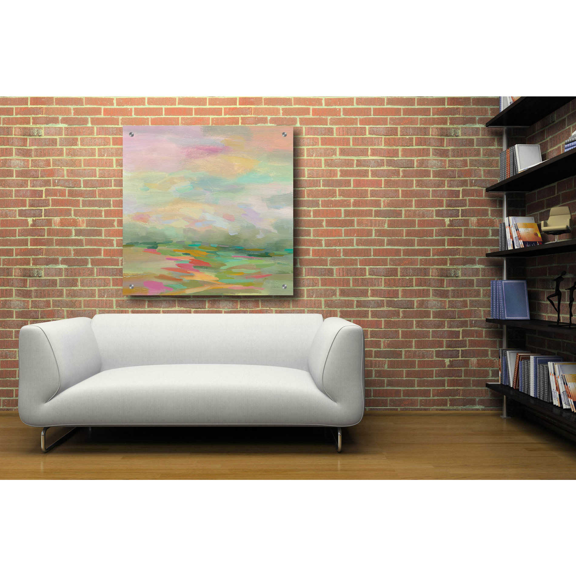 Epic Art 'Pastel Fields' by Silvia Vassileva, Acrylic Glass Wall Art,36x36