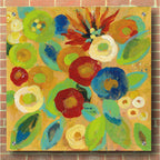 Epic Art 'Flower Market II' by Silvia Vassileva, Acrylic Glass Wall Art,36x36