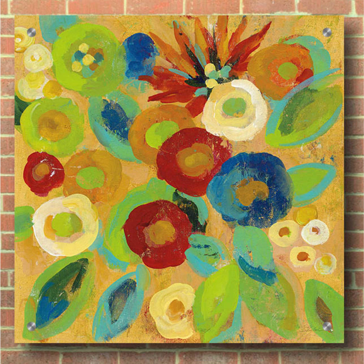 Epic Art 'Flower Market II' by Silvia Vassileva, Acrylic Glass Wall Art,36x36