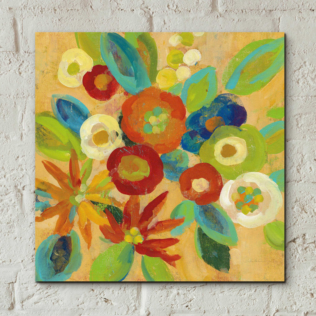 Epic Art 'Flower Market III' by Silvia Vassileva, Acrylic Glass Wall Art,12x12