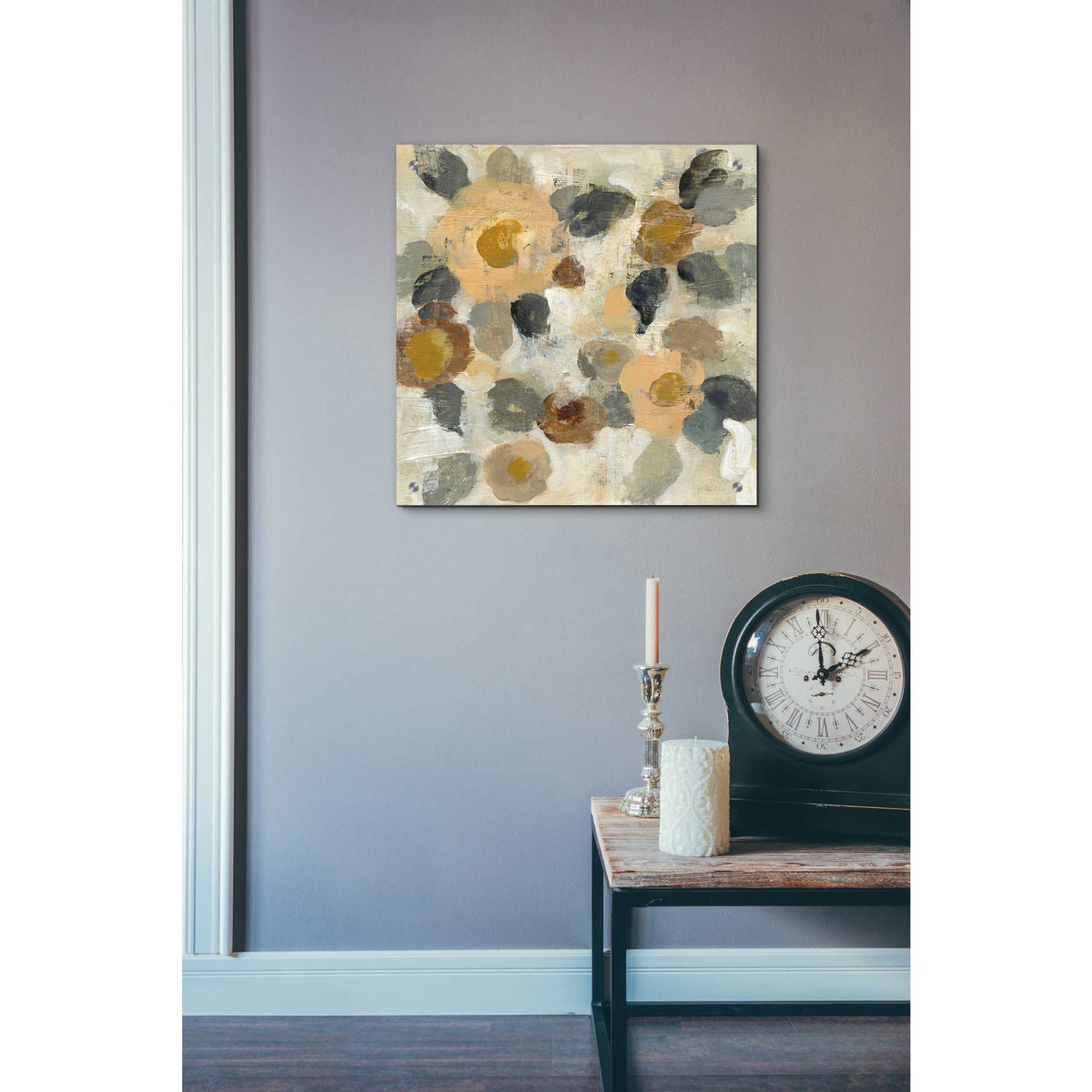 Epic Art 'Neutral Floral II' by Silvia Vassileva, Acrylic Glass Wall Art,24x24