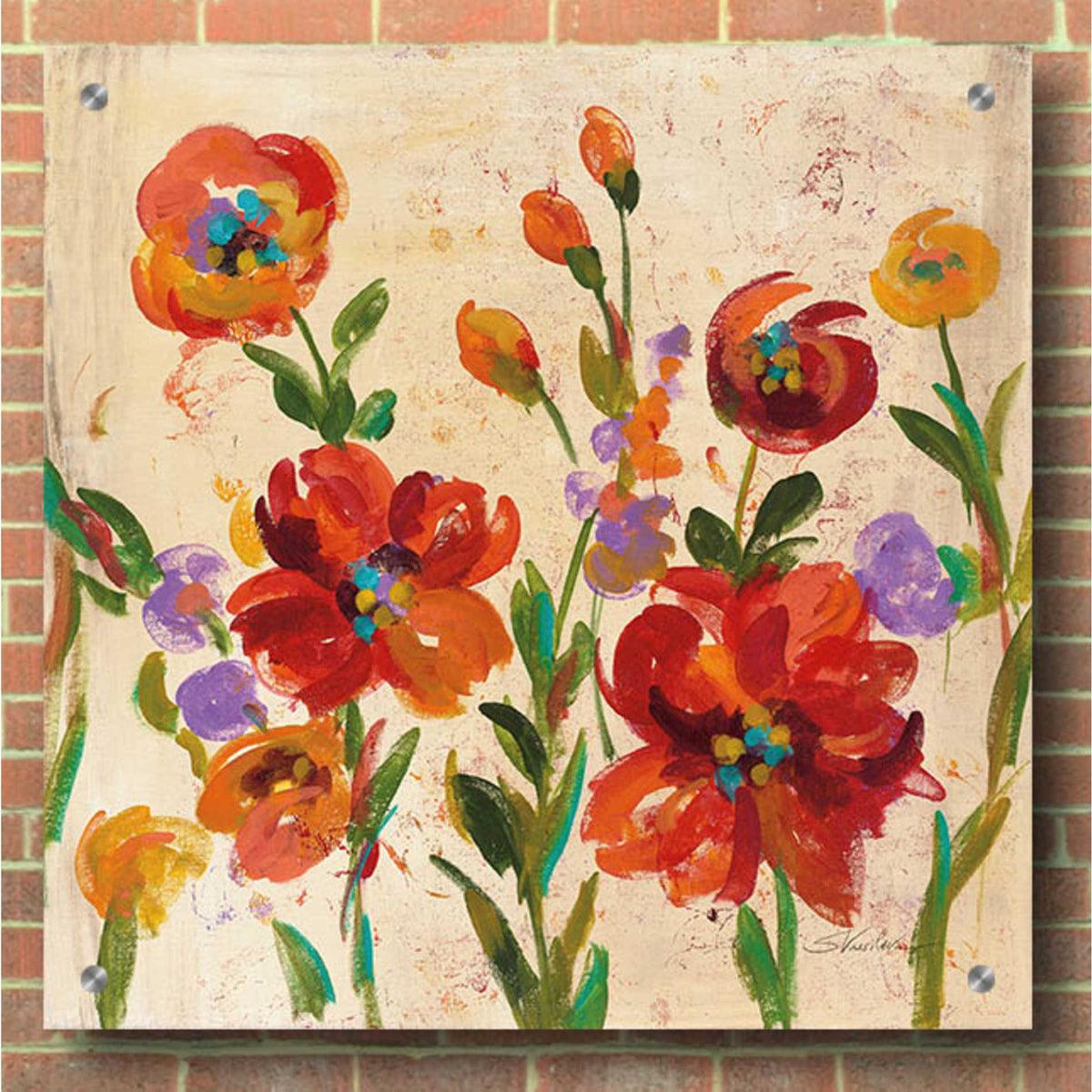Epic Art 'July in the Garden II' by Silvia Vassileva, Acrylic Glass Wall Art,36x36