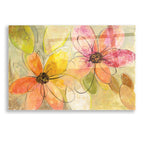 Epic Art 'Neon Floral' by Silvia Vassileva, Acrylic Glass Wall Art