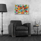 Epic Art 'Decorative Flowers' by Silvia Vassileva, Acrylic Glass Wall Art,24x16