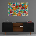 Epic Art 'Decorative Flowers' by Silvia Vassileva, Acrylic Glass Wall Art,36x24