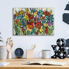 Epic Art 'Confetti Floral I' by Silvia Vassileva, Acrylic Glass Wall Art,16x12