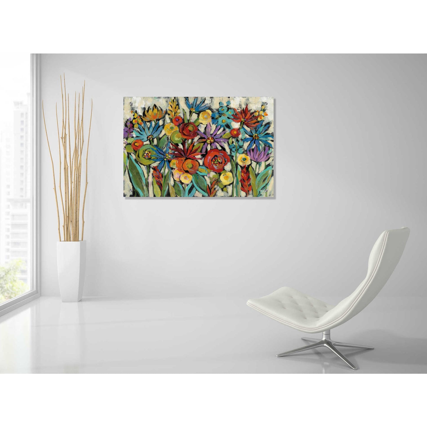Epic Art 'Confetti Floral I' by Silvia Vassileva, Acrylic Glass Wall Art,36x24