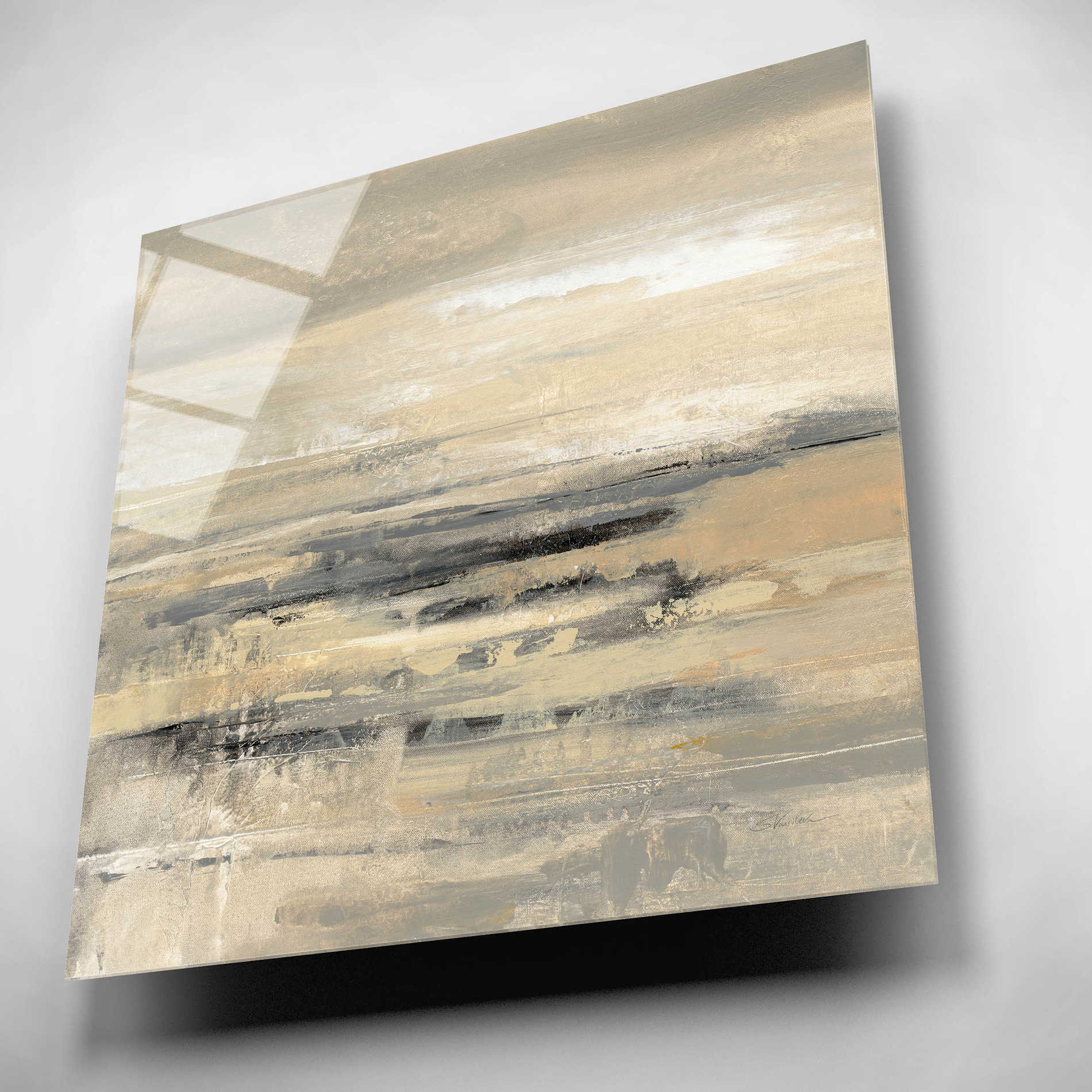 Epic Art 'January Road' by Silvia Vassileva, Acrylic Glass Wall Art,12x12